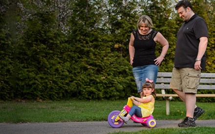 Keith and his family enjoying the outdoors