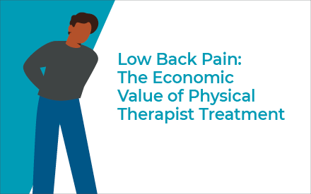 Illustration of a person with low back pain.